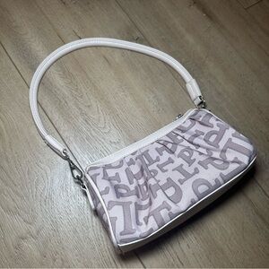 Stylish Pink Monogram Shoulder Bag Pretty Little Thing